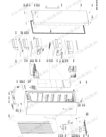 Схема №1 TZUL163PFH (F093423) с изображением Модуль (плата) управления для холодильной камеры Indesit C00381606
