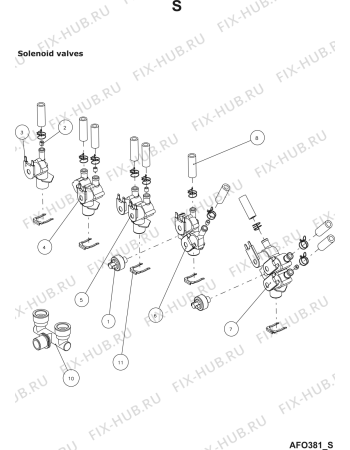 Схема №27 AFO 381 с изображением Прокладка для комплектующей Whirlpool 482000022116
