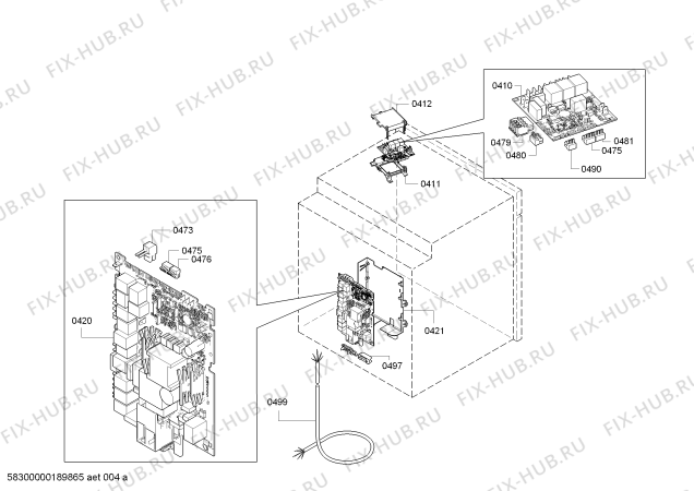 Взрыв-схема плиты (духовки) Siemens HS636GDS1C - Схема узла 04