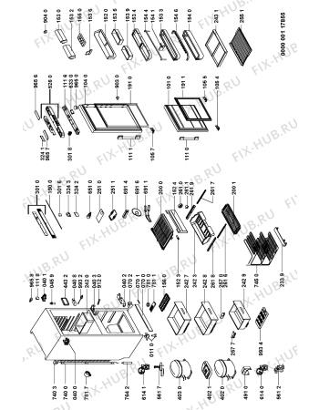 Схема №1 KGFB 3500/1 с изображением Панель управления для холодильной камеры Whirlpool 481245310072