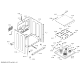 Схема №6 HSV744026N с изображением Фронтальное стекло для плиты (духовки) Bosch 00244935