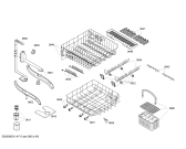 Схема №6 SHV55M03AU с изображением Набор кнопок для электропосудомоечной машины Bosch 00600318