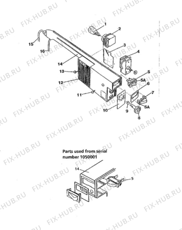 Взрыв-схема холодильника Electrolux TR926A - Схема узла Electrical equipment 268