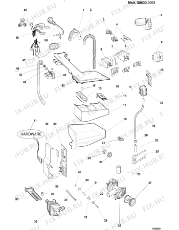 Схема №4 WD105TEX (F024909) с изображением Обшивка для стиралки Indesit C00082010