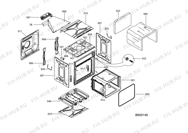 Схема №8 SY23K (F046260) с изображением Ручка двери для плиты (духовки) Indesit C00254225