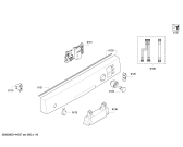 Схема №6 SMS50E12GB с изображением Передняя панель для электропосудомоечной машины Bosch 00675500