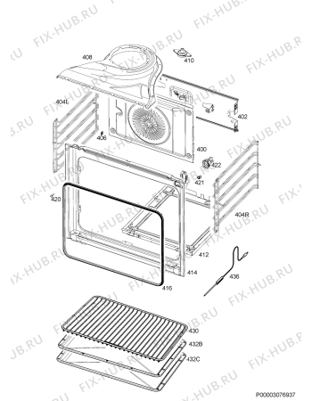 Схема №4 BE5304001M с изображением Микромодуль для духового шкафа Aeg 973944187186004