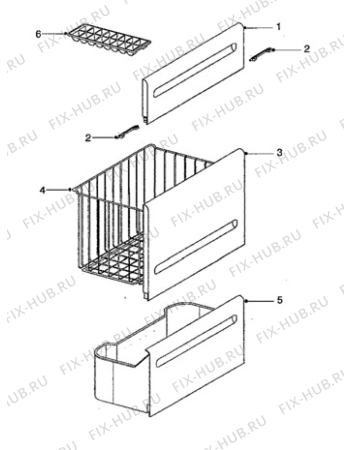 Взрыв-схема холодильника Electrolux EU1044T/CH - Схема узла Furniture