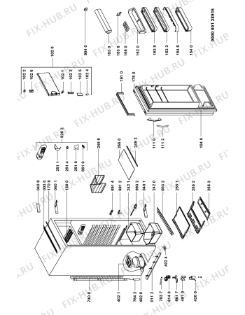 Схема №1 EKD 240/BR с изображением Рамка для холодильника Whirlpool 481241879836