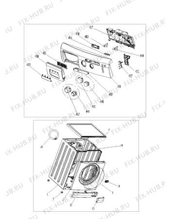 Схема №4 AWG 5104C с изображением Ручка (крючок) люка для стиралки Whirlpool 480111102432