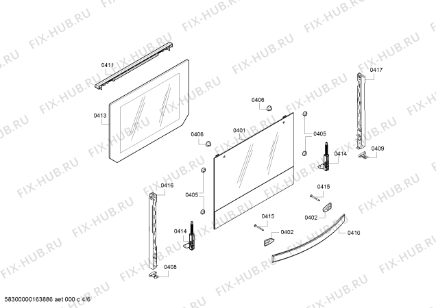 Схема №6 FRMA702 с изображением Панель управления для плиты (духовки) Bosch 00749484