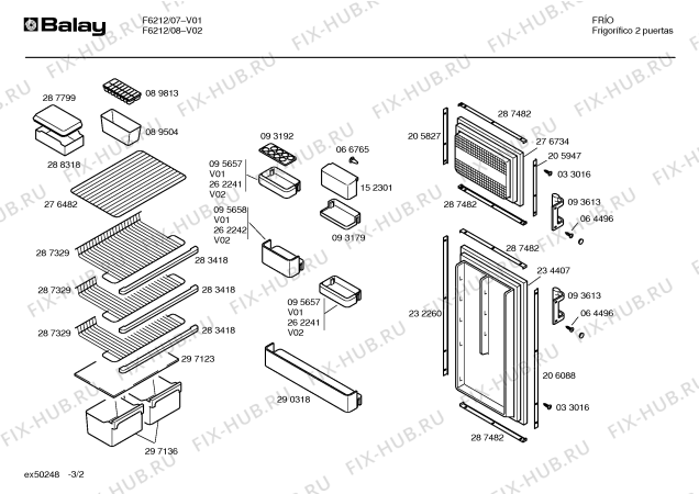 Схема №3 F6212 с изображением Панель для холодильной камеры Bosch 00297334