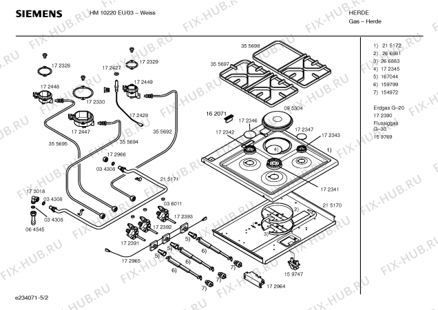 Схема №5 HM10220EU с изображением Инструкция по эксплуатации для духового шкафа Siemens 00580520