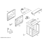 Схема №5 HE1BY55 с изображением Стеклянная полка для электропечи Bosch 00661823