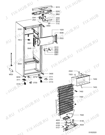 Схема №2 MUR 0911 TKGW с изображением Холдер для холодильной камеры Whirlpool 481240449618