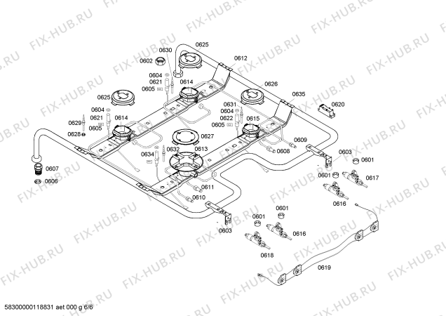 Схема №5 HSV746055N с изображением Стеклокерамика для духового шкафа Bosch 00477638