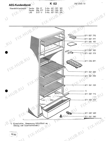 Взрыв-схема холодильника Linde (N Ln) LKS 4 19 V - Схема узла Section2