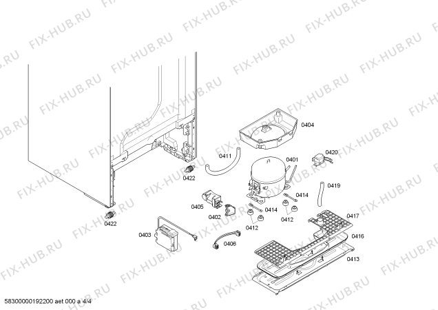 Схема №4 3KF6865X с изображением Инструкция по установке/монтажу для холодильника Bosch 18003861