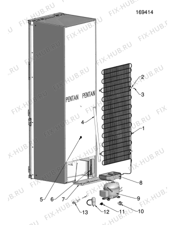 Взрыв-схема холодильника Electrolux IK3071RE - Схема узла Functional parts 267