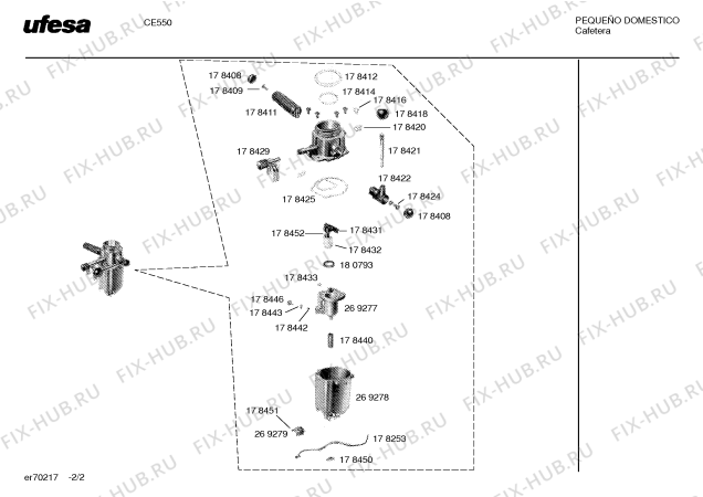 Схема №2 CE550 с изображением Слив для электрокофеварки Bosch 00178404