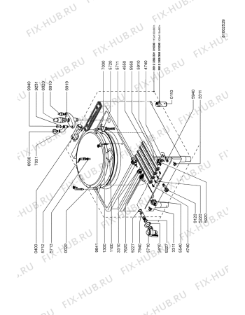 Схема №1 AGB 383/WP с изображением Шланг для электропечи Whirlpool 483286009457