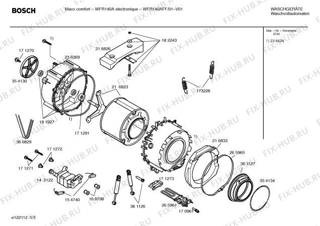 Схема №4 WFR140AFF Maxx confort WFR140A electronique с изображением Ручка для стиралки Bosch 00484000