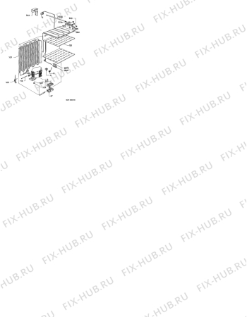 Взрыв-схема холодильника Electrolux EU1320T - Схема узла Functional parts