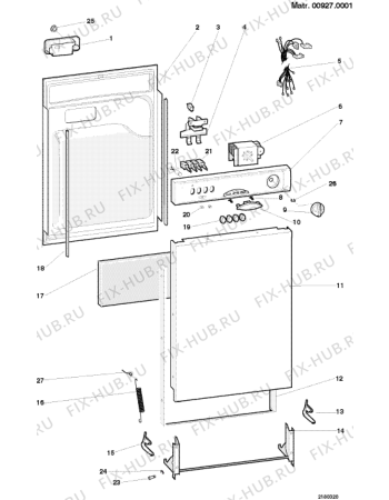 Схема №2 D61DUK (F025804) с изображением Наставление для посудомойки Indesit C00081719
