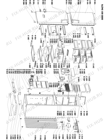 Схема №1 ARC 8008/IX с изображением Блок питания для холодильной камеры Whirlpool 481221470563