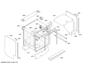 Схема №6 SBV58M30EU с изображением Передняя панель для посудомоечной машины Bosch 00677789