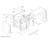 Схема №6 SMV53M90CH с изображением Передняя панель для посудомойки Bosch 00705713