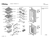 Схема №3 F6561/01 с изображением Уплотнитель двери для холодильной камеры Bosch 00234501