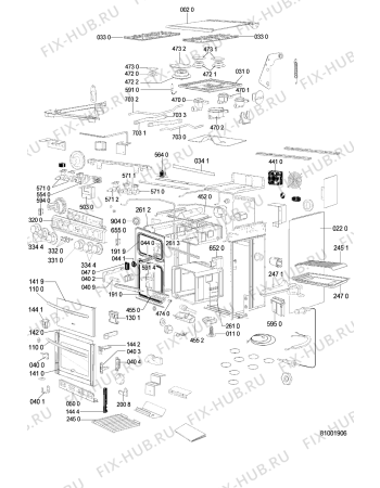 Схема №1 ACM 262/1 WH с изображением Затычка для электропечи Whirlpool 481244269162
