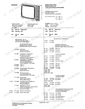 Схема №10 FS7467 с изображением Потенциометр для жк-телевизора Siemens 00714298