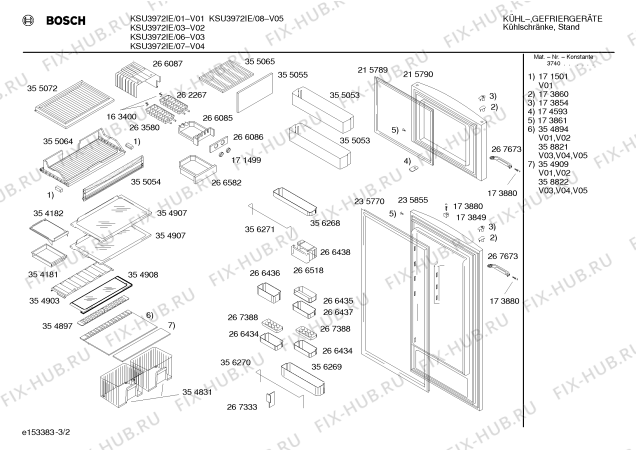 Взрыв-схема холодильника Bosch KSU3972IE - Схема узла 02