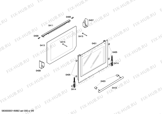 Схема №6 HB532S0 с изображением Фронтальное стекло для духового шкафа Siemens 00249280