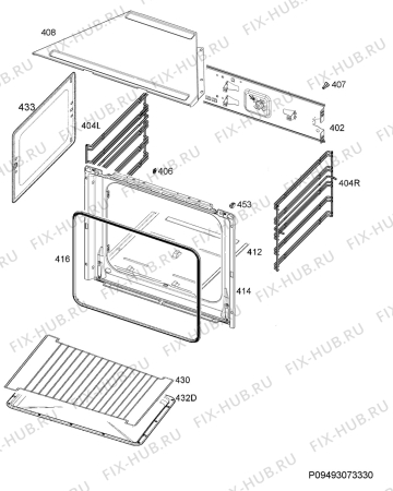 Взрыв-схема плиты (духовки) Iee FC57CKSIP - Схема узла Oven