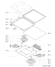 Схема №1 AKT 151/IX с изображением Керамическая поверхность для плиты (духовки) Whirlpool 481244039793