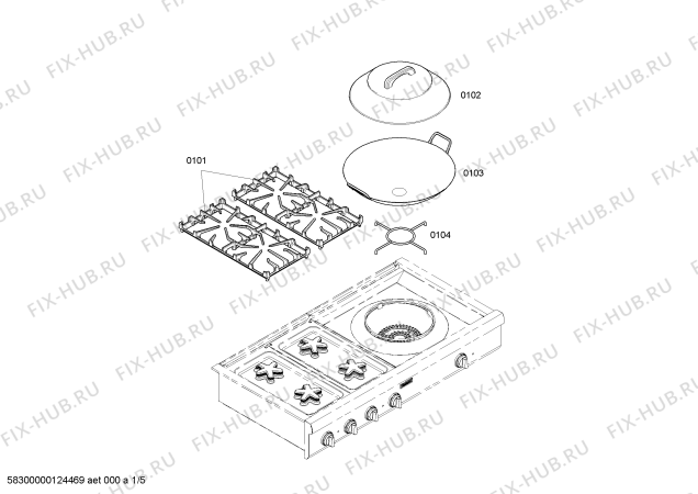 Схема №5 PCG484EW с изображением Кабель для духового шкафа Bosch 00644521