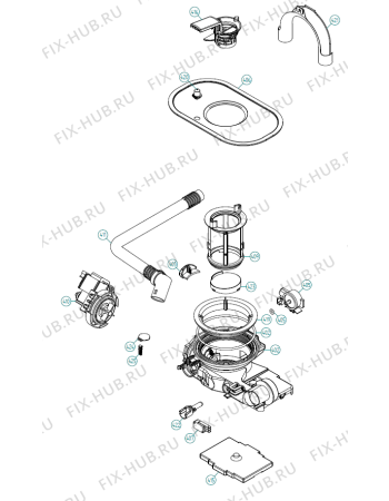 Взрыв-схема посудомоечной машины Asko D5424 FS IL   -White (401556, DW90.1) - Схема узла 04