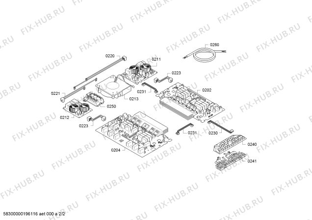 Схема №2 PXE831FC1E с изображением Стеклокерамика для плиты (духовки) Bosch 00715889