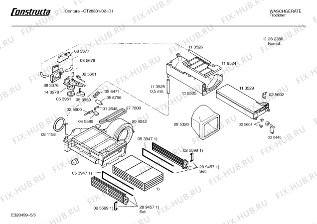 Схема №5 CT28801 Contura с изображением Ручка для сушильной машины Bosch 00093097