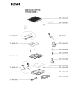 Схема №3 GC724D12/79B с изображением Стекло для гриля Seb TS-01041671