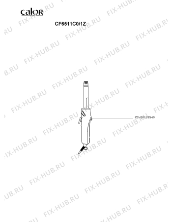 Схема №1 CF6511C0/1Z с изображением Микронасадка для фена Calor CS-00128549