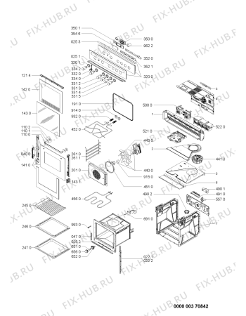 Схема №1 AKZ 194/IX с изображением Панель для духового шкафа Whirlpool 480121101501