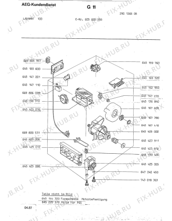 Взрыв-схема посудомоечной машины Aeg LAV100 - Схема узла Section4