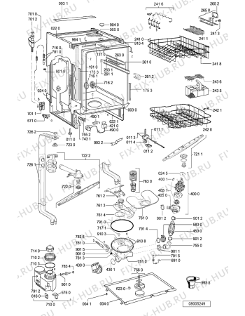 Схема №2 GSIS 6321/2 SW с изображением Обшивка для посудомоечной машины Whirlpool 481245373097