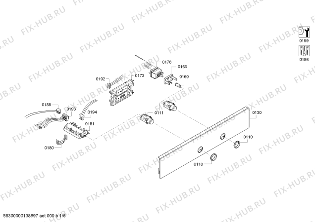 Схема №6 HBB43C560F с изображением Инструкция по эксплуатации для плиты (духовки) Bosch 00542275