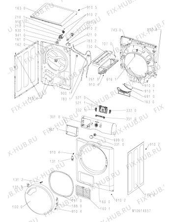 Схема №2 PURE 700 с изображением Декоративная панель для стиралки Whirlpool 481010528639