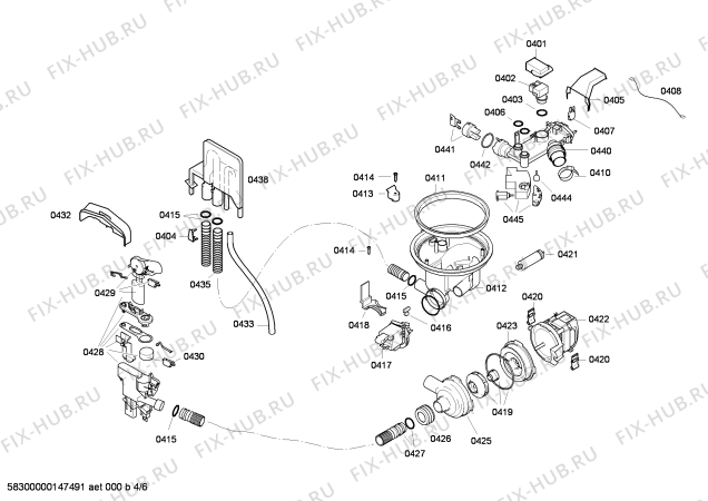 Схема №6 SHU5305UC с изображением Кнопка для посудомойки Bosch 00176079